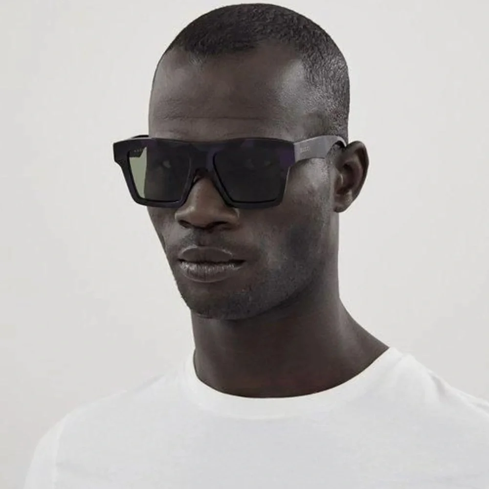 Gucci Men's GG0962Sm Acetate Rectangle Sunglasses